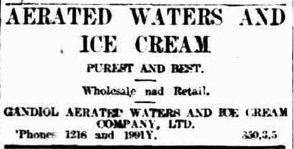 Advertisement Gandiol Icecream Adelaide 1911