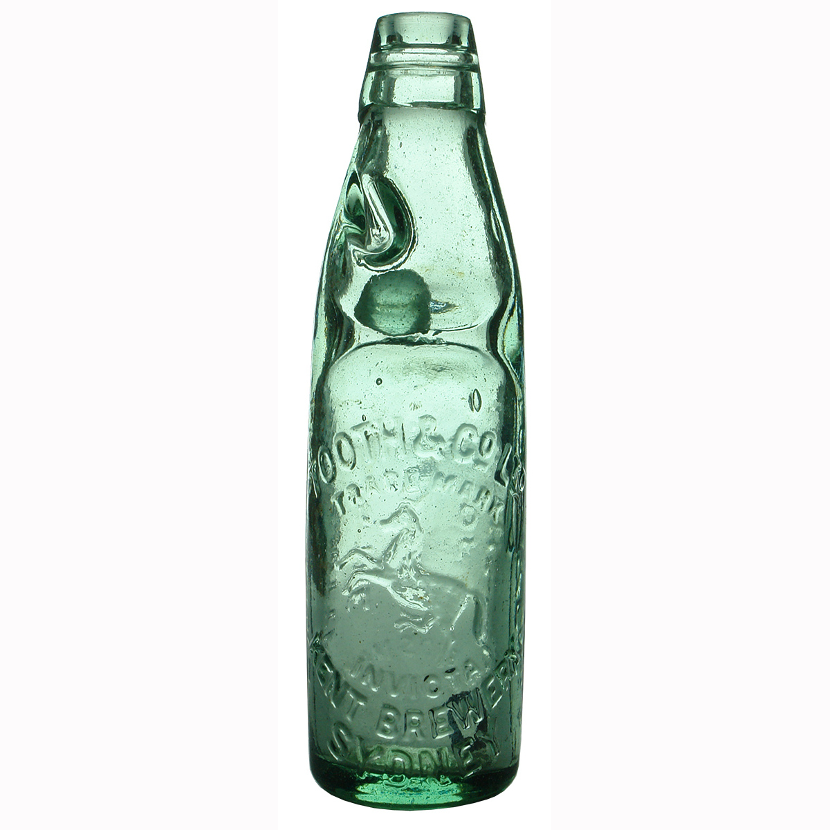 Codd. Tooth Kent Brewery Sydney. Invicta. Rearing Horse. Ross Bros Erskineville. (New South Wales)