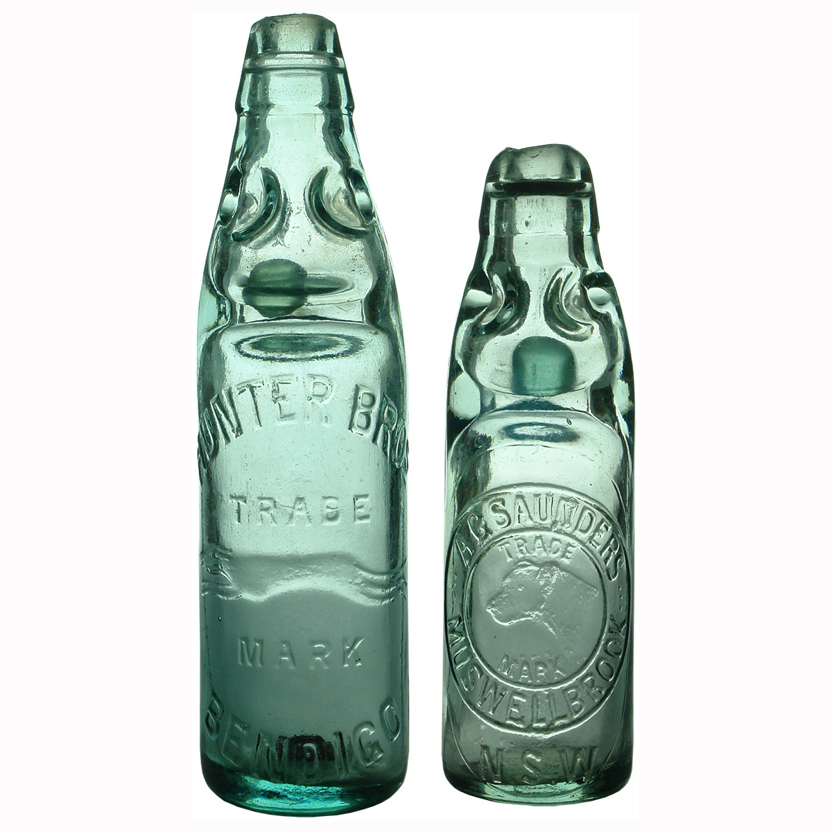 2 Codds. Hunter Bros Bendigo; A. G. Saunders, Muswellbrook. (Victoria & New South Wales)