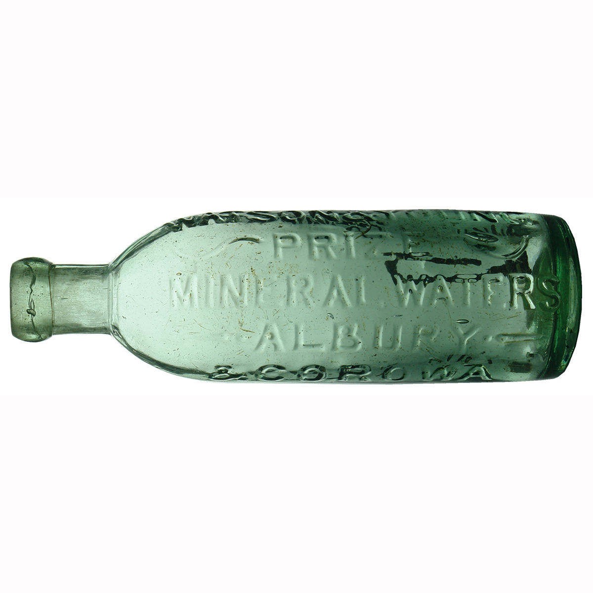 Stick Bottle. Watson & Young, Prize Mineral Waters, Albury & Corowa. (New South Wales)