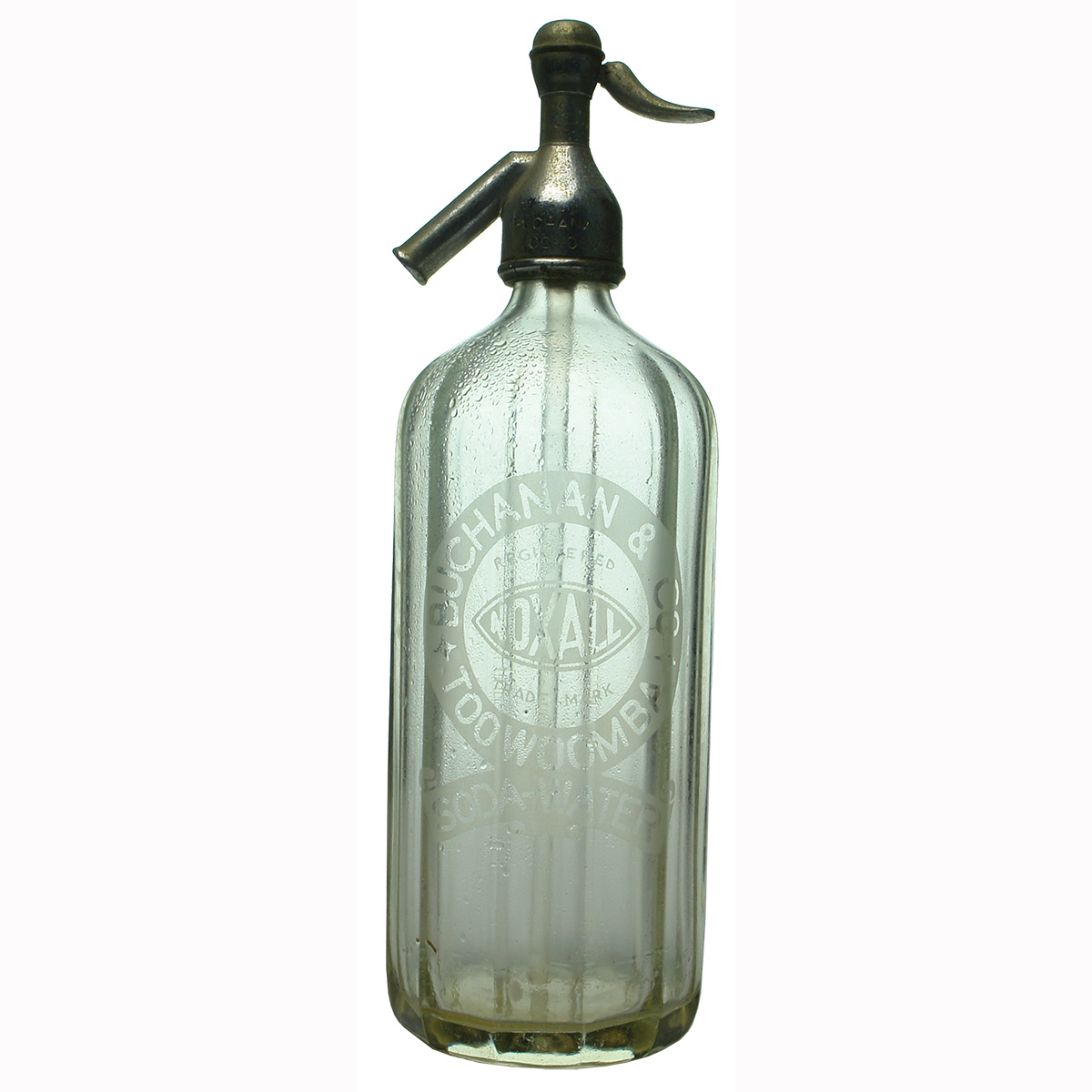 Soda Syphon. Buchanan & Co., Toowoomba. Noxall. 30 oz. (Queensland)