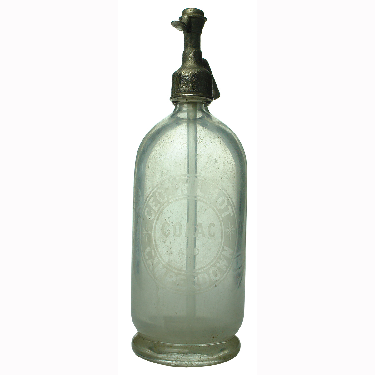 Soda Syphon. Geo. Wilmot, Colac & Camperdown. (Victoria)
