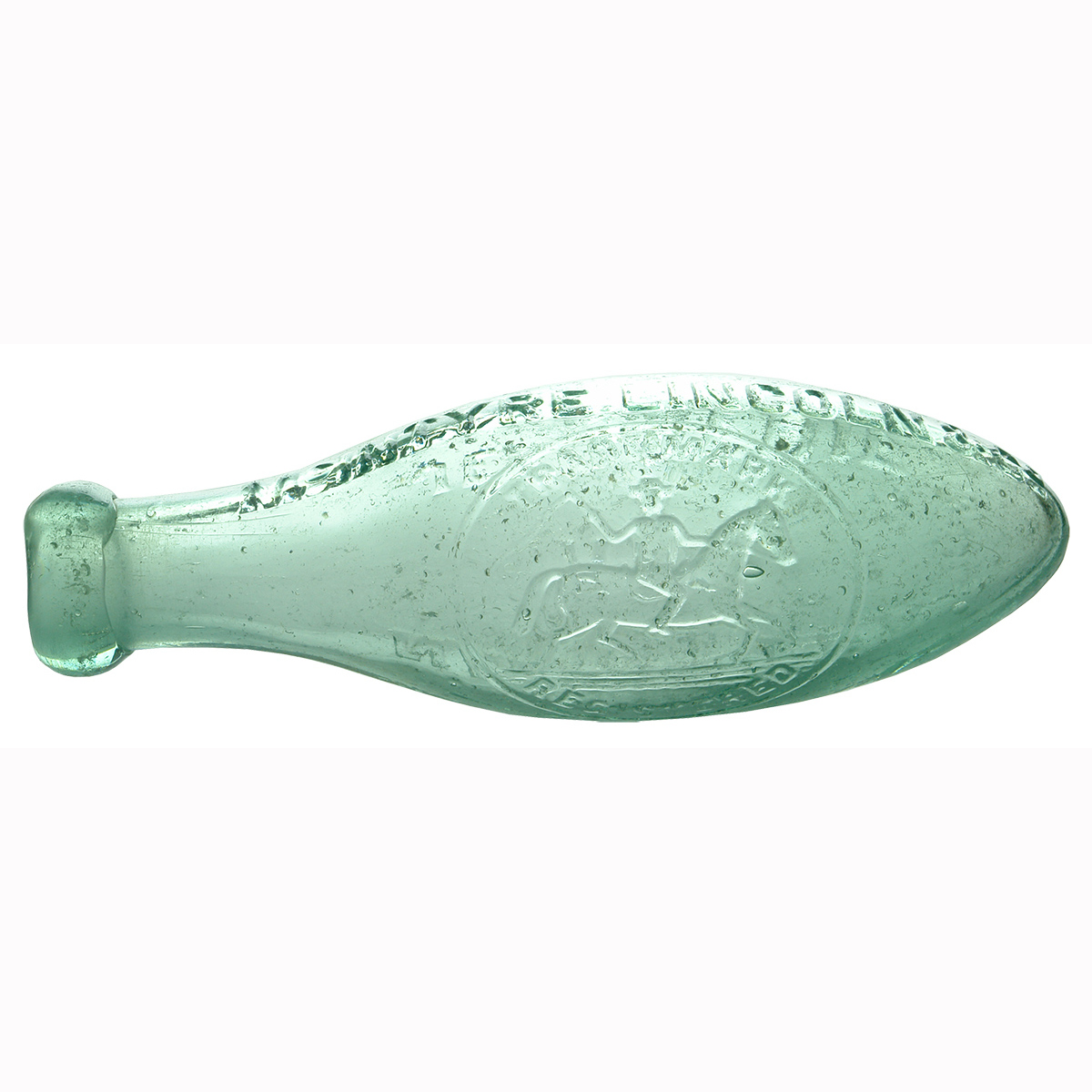 Torpedo. McIntyre Lincoln & Co., Narrandera, Hay & Jerilderie. 6 oz. Stockman on Horseback. (New South Wales)