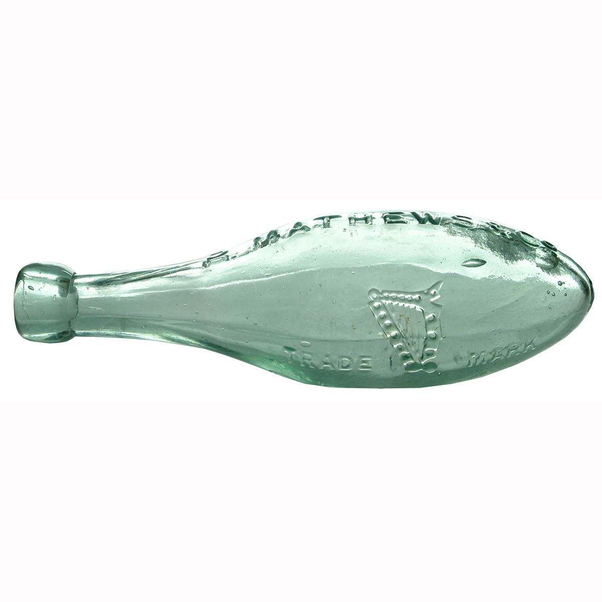 Torpedo. P. Mathews & Co., Geelong. Harp trade mark added across the seam line. (Victoria)