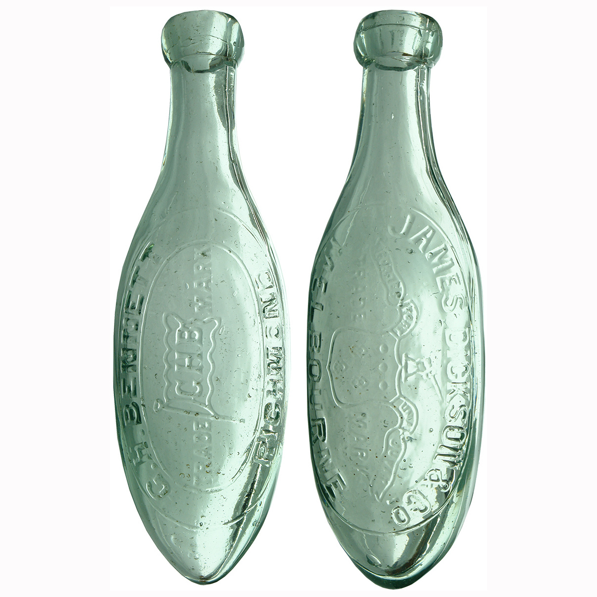 2 Torpedo Bottles: G. H. Bennett Richmond; James Dickson Melbourne. (Victoria)