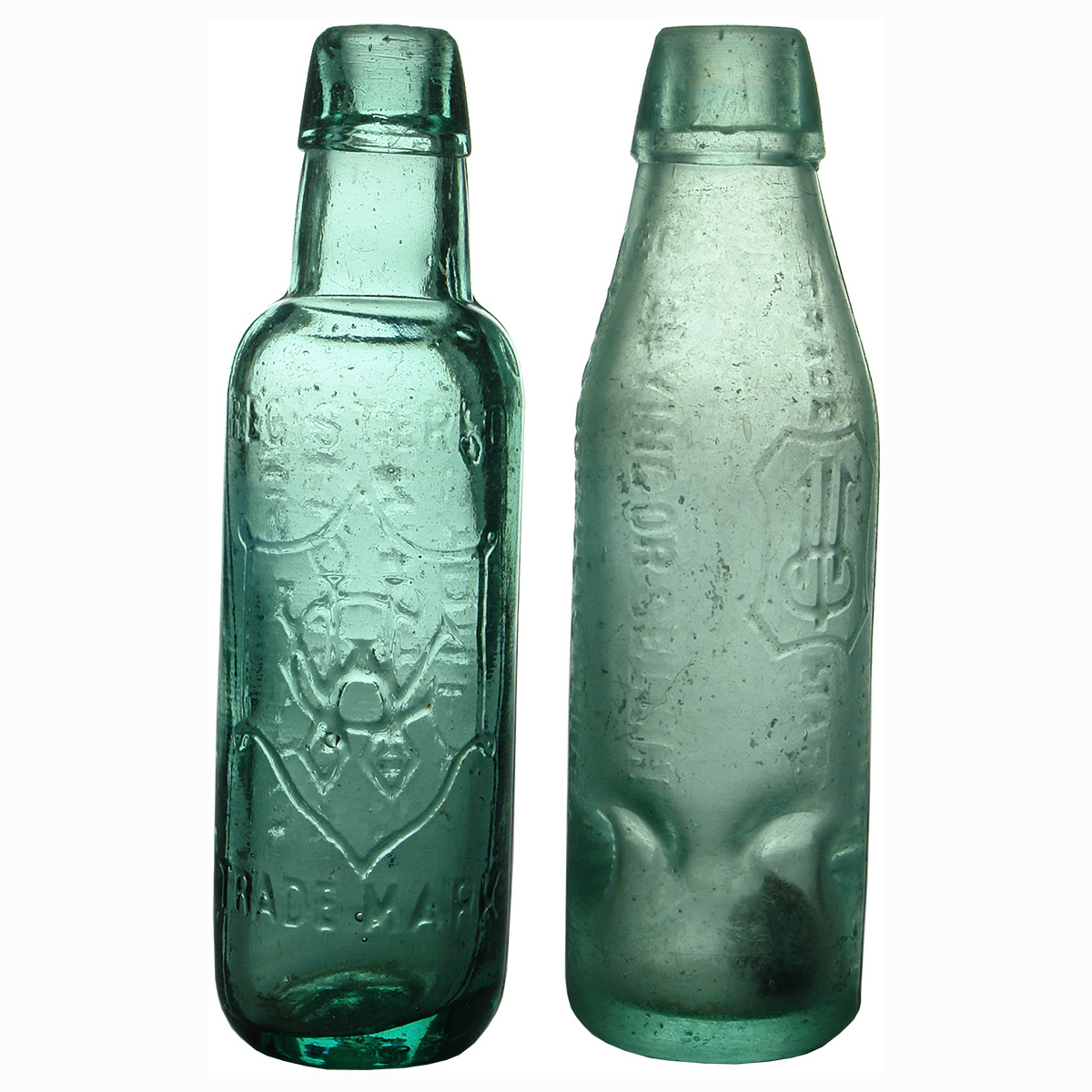 2 Sydney Aerated Water Bottles: Henfrey & Co; Hume & Pegrum. (New South Wales)