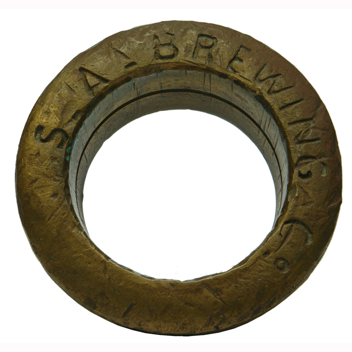 Beer Barrel Brass Barrel Bung. SA Brewing Co Adelaide Port Augusta. (South Australia)