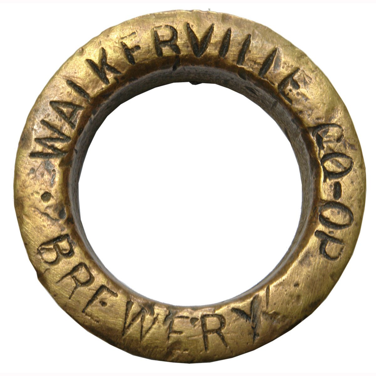 Beer Barrel Brass Bung. Walkerville Brewery. (South Australia)