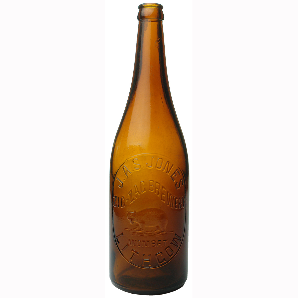 Crown Seal Beer. J. A. S. Jones, Zig-Zag Brewery, Lithgow. Wombat. (New South Wales)