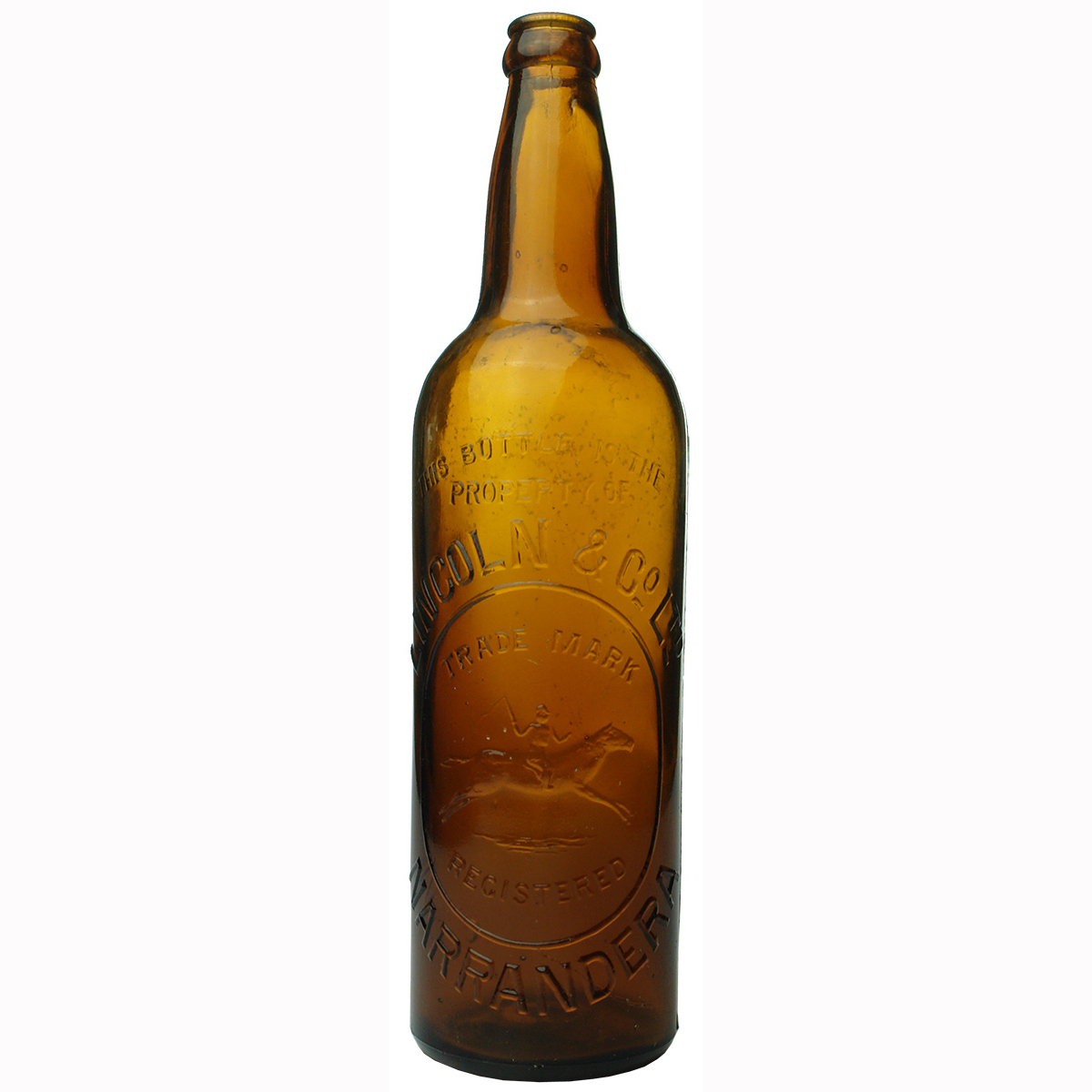 Crown Seal Beer. Lincoln & Co Ltd, Narrandera. Stockman. (New South Wales)