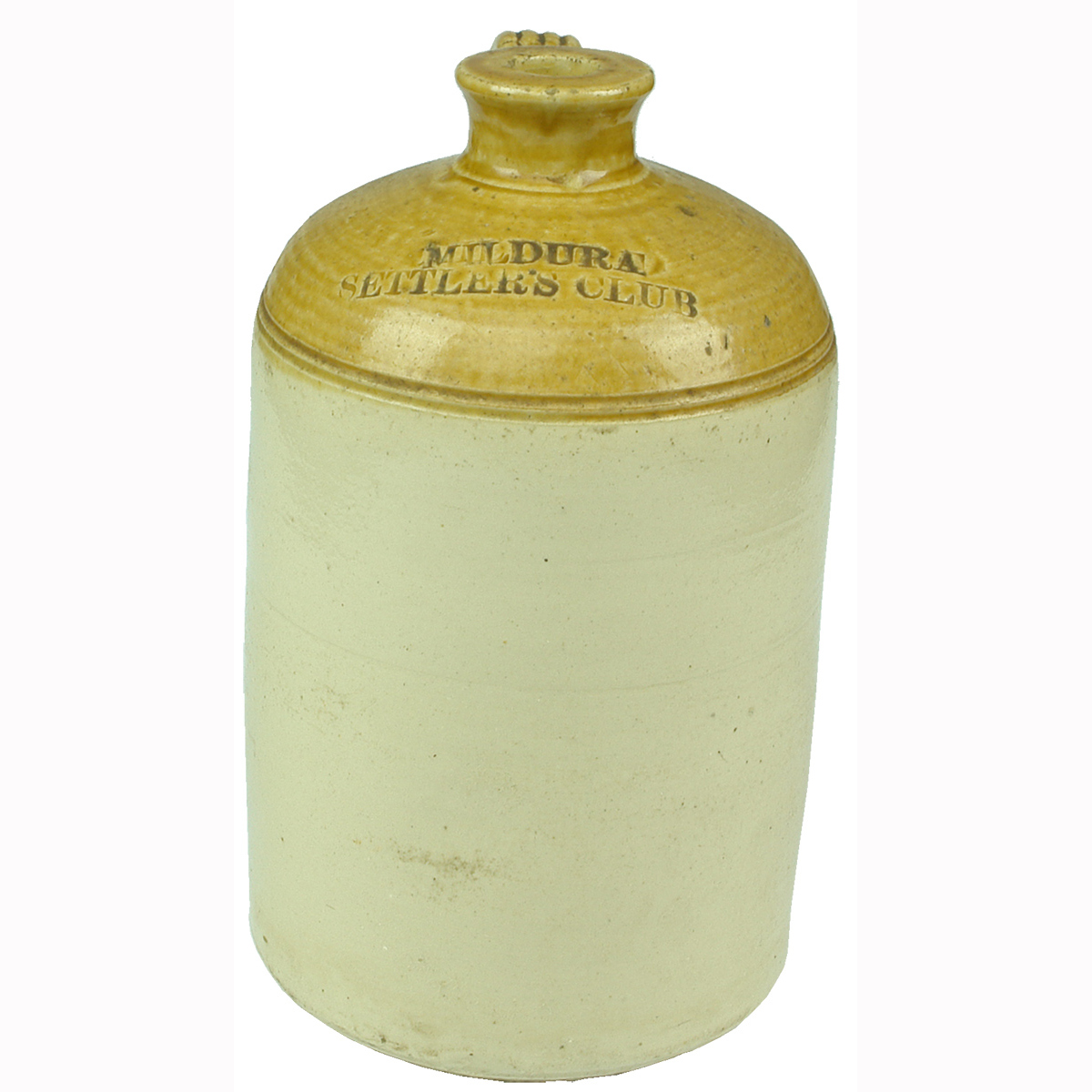 Demijohn. Mildura Settlers Club. Half Gallon. (Victoria)