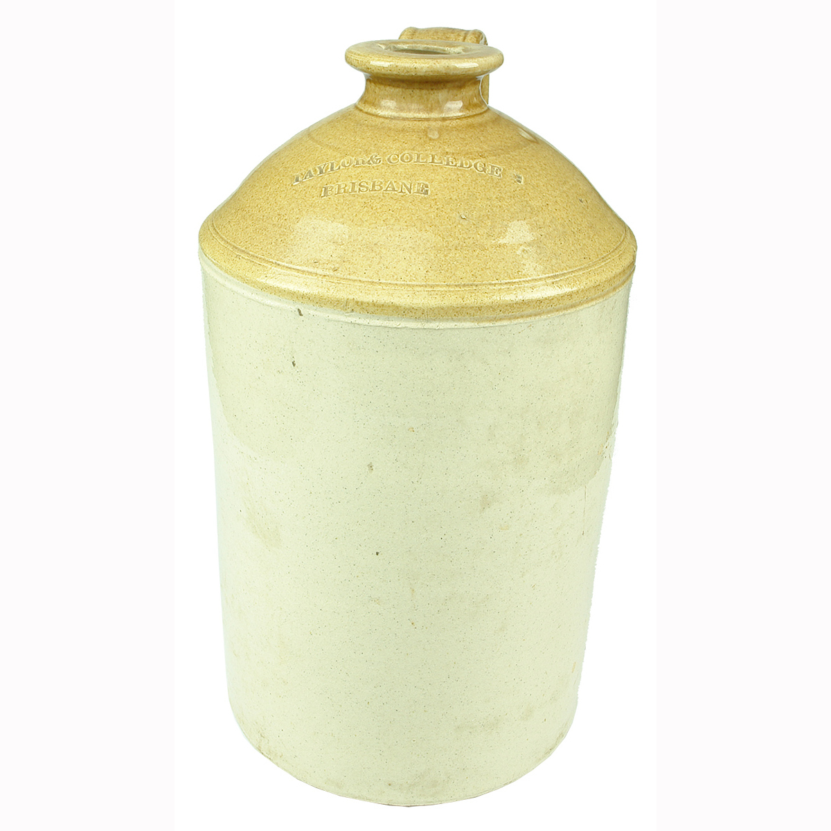 Demijohn. Taylor & Colledge Brisbane. James Campbell & Sons Albion Pottery Works. 2 Gallon. (Queensland)