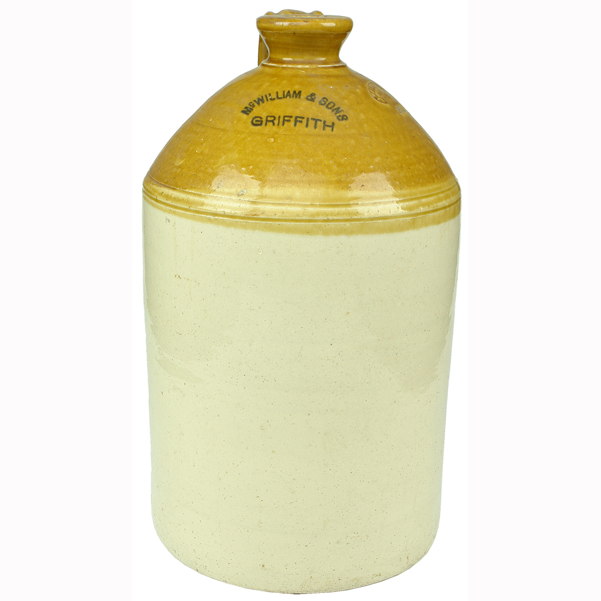 Demijohn. McWilliam & Sons, Griffith. R. Fowler 1921. (New South Wales)